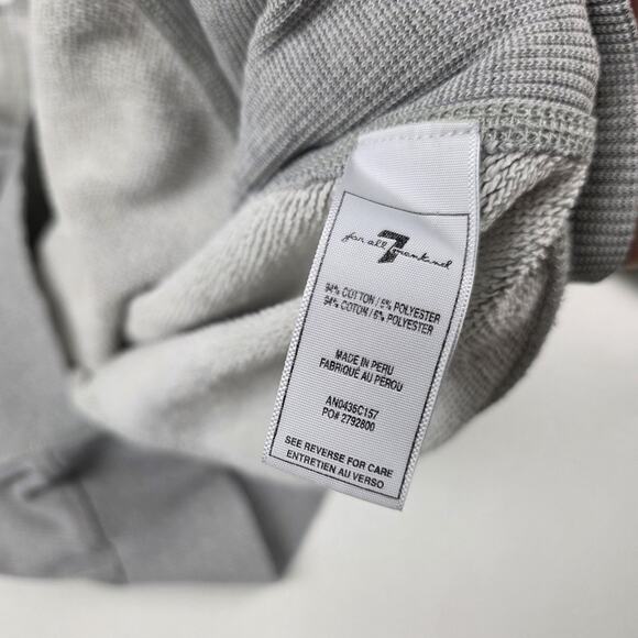 7 For All Mankind Sweater Womens Medium Pullover Crewneck Cotton Blend Casual - Picture 8 of 10